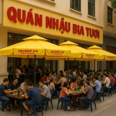 ☂️ DÙ CHE NẮNG NGOÀI TRỜI HÀ TĨNH – GIẢI PHÁP HOÀN HẢO CHO KHÔNG GIAN SÂN VƯỜN, QUÁN CAFE, NHÀ HÀNG